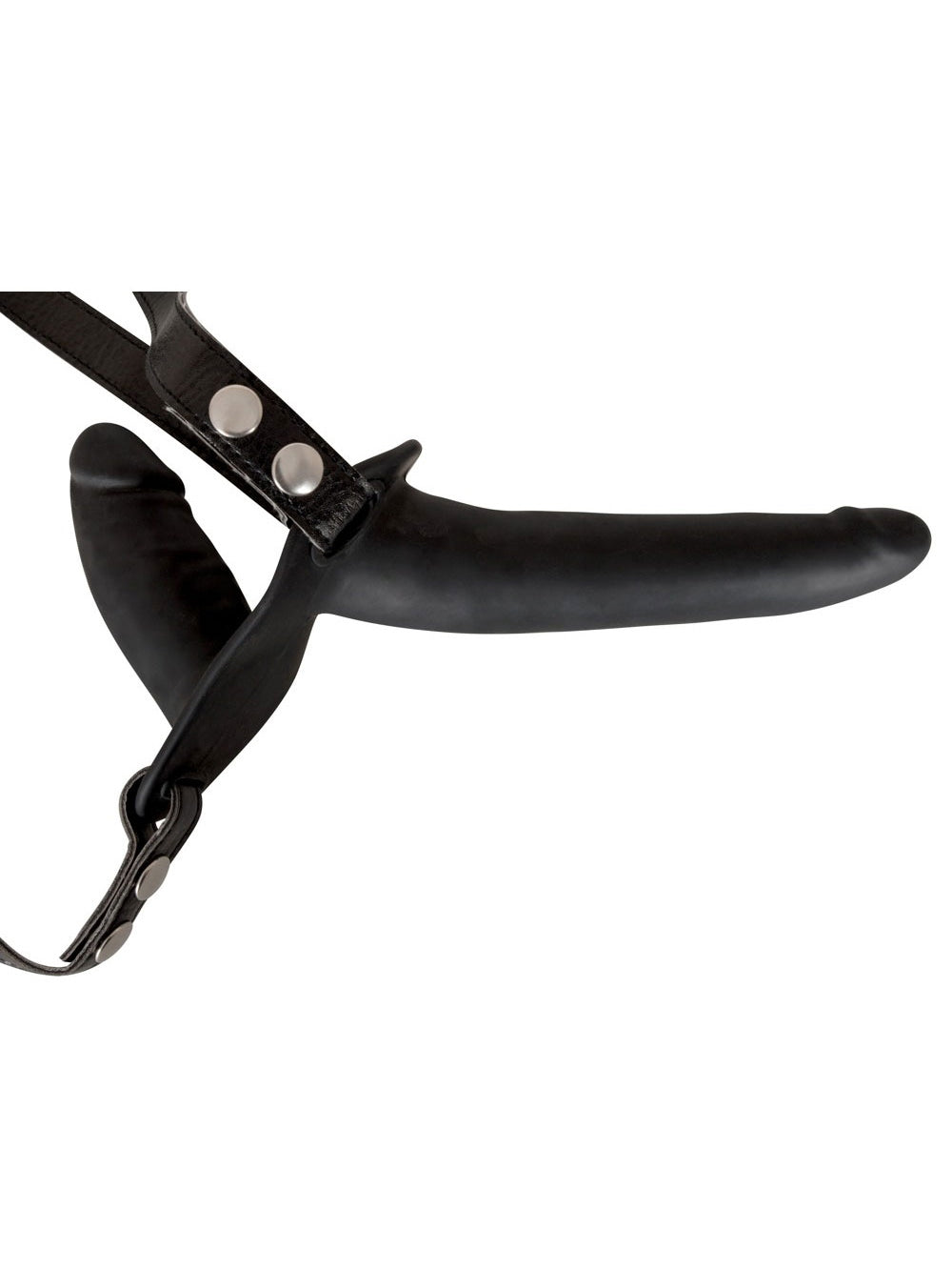 Double Gode Ceinture Black Silicone