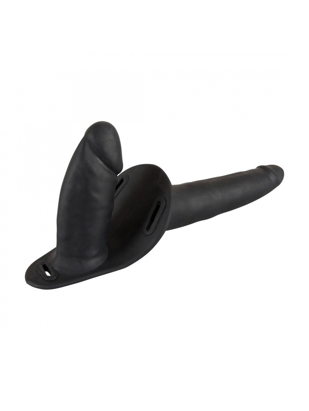 Double Gode Ceinture Black Silicone
