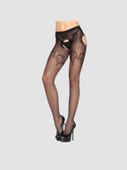 Collant ouvert résille Jess noir