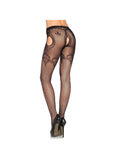 Collant ouvert résille Jess noir