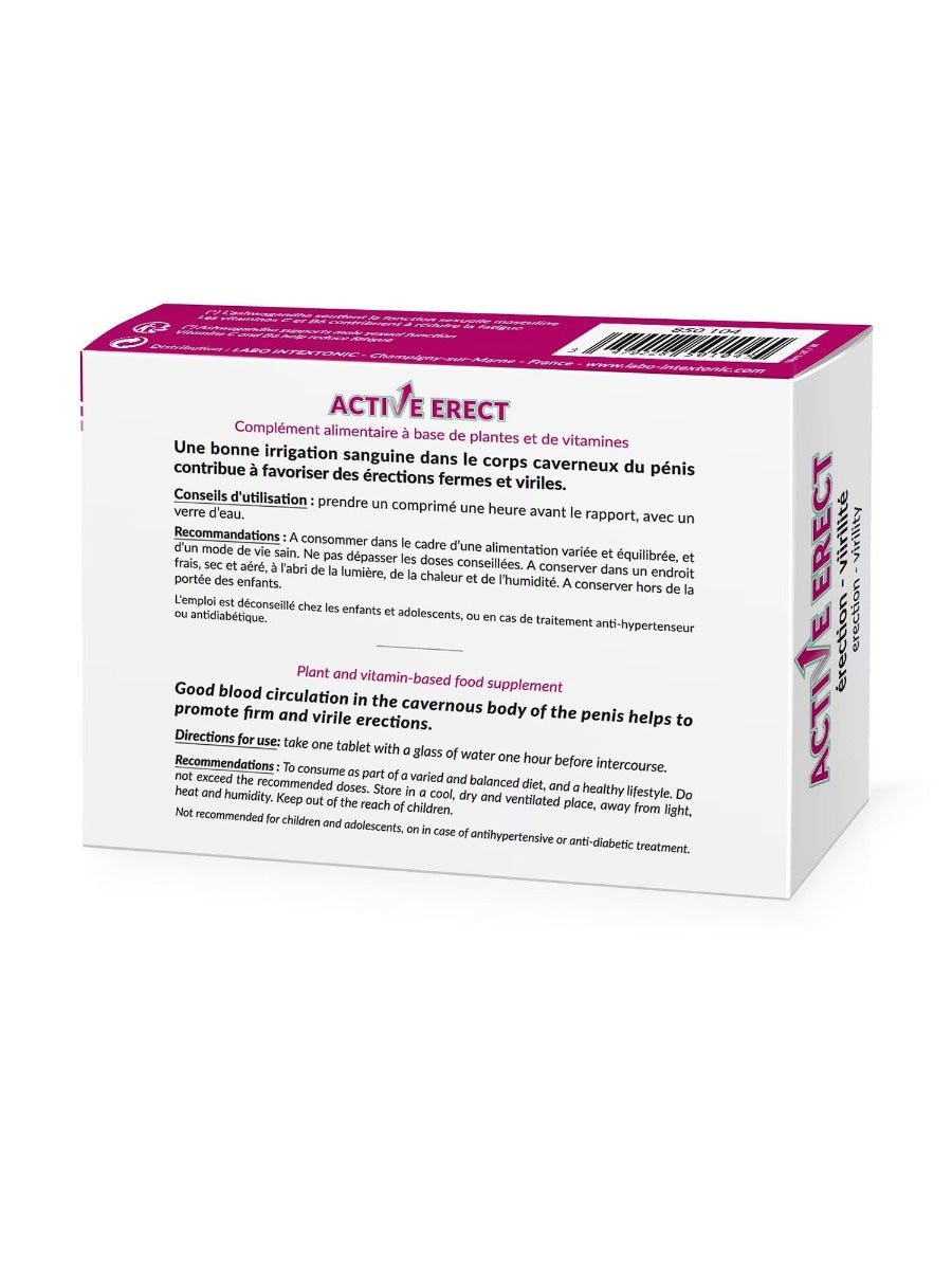 Aphrodisiaque Active Erect 30 comprimés