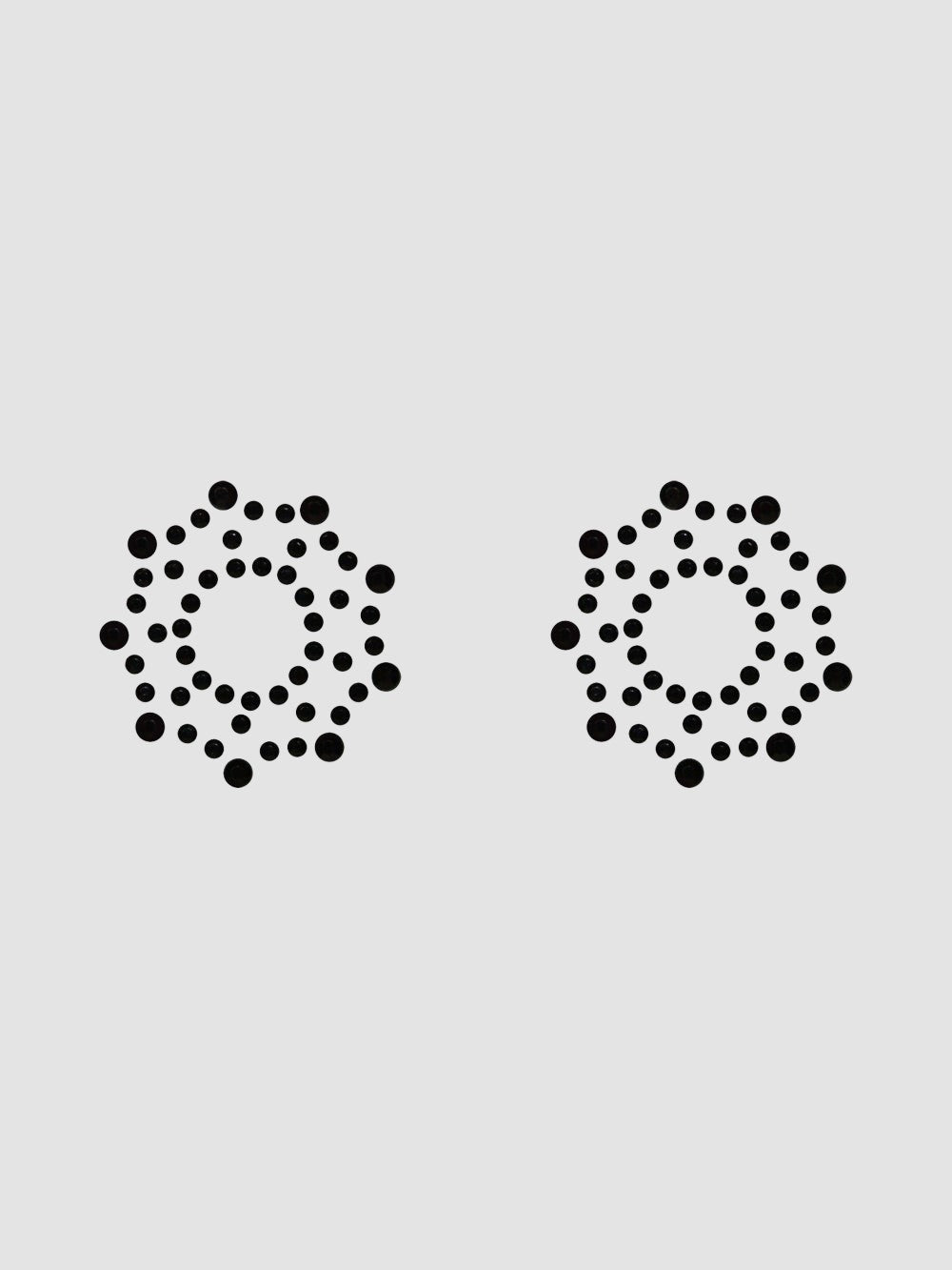 Nippies Étoiles Strass Noirs