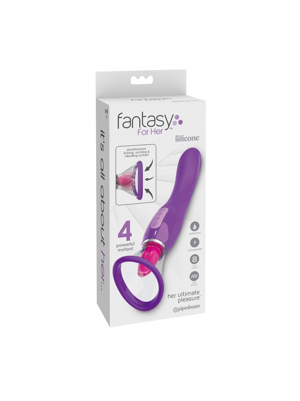 Pompe à Vagin avec Langue Vibrante Fantasy For Her Her Ultimate Pleasure