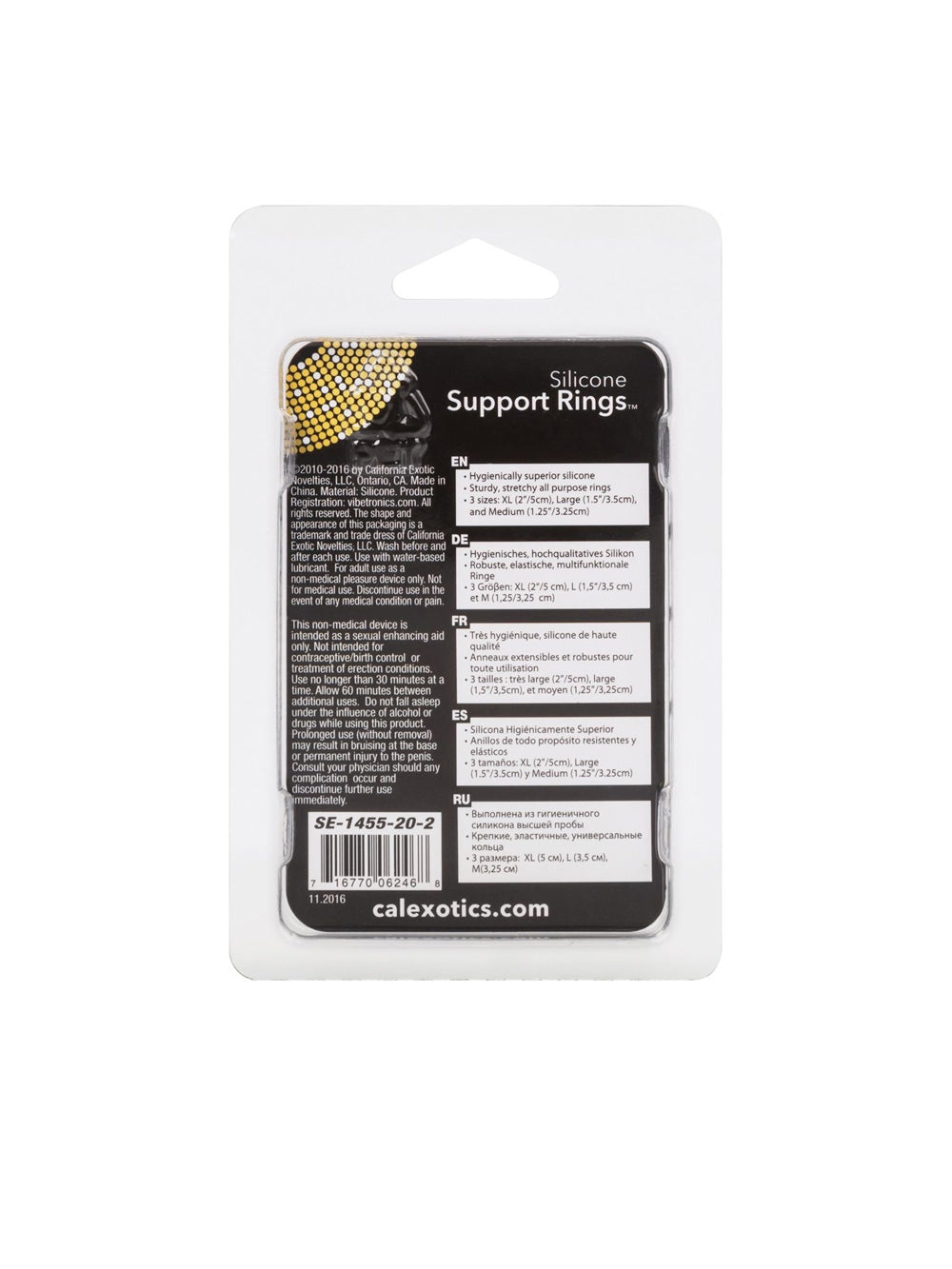 Kit de 3 Cockrings Silicone Support Rings