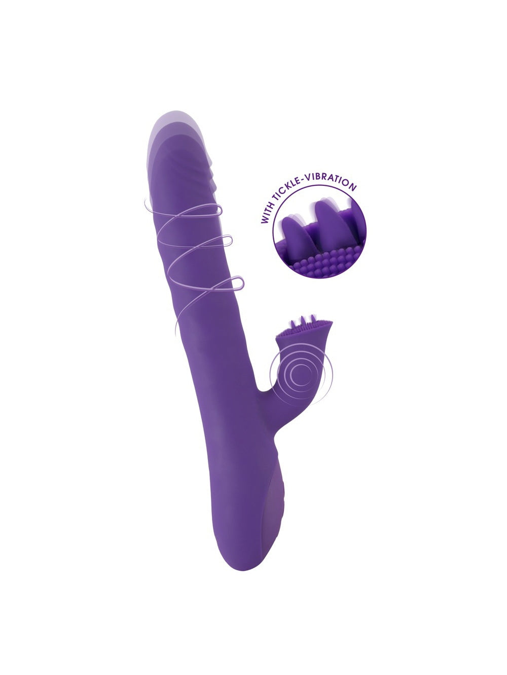 Vibromasseur Rabbit Va-et-Vient et Rotatif Silicone Stars