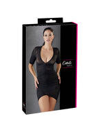 Robe Froncée Transparente Noire