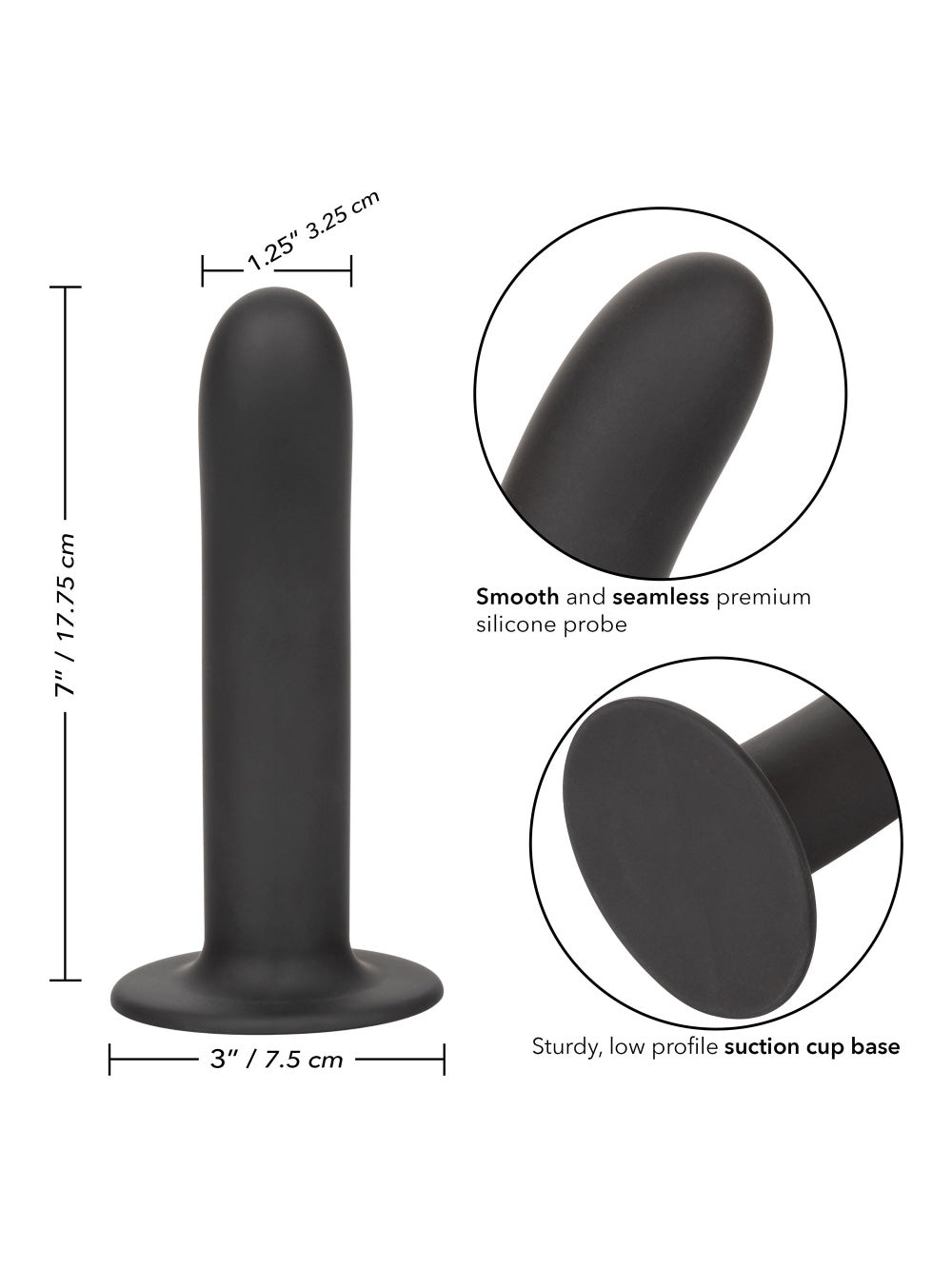 Dildo Ventouse Boundless 17,8 cm Smooth