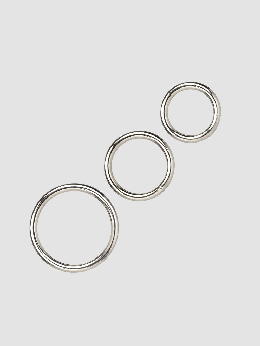 Kit de 3 Cockring Metal Silver Ring