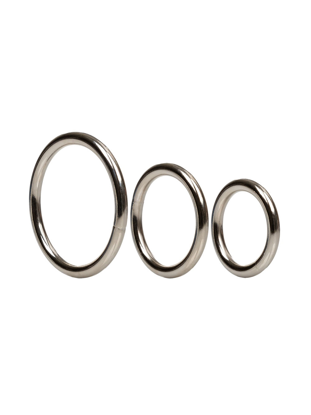 Kit de 3 Cockring Metal Silver Ring