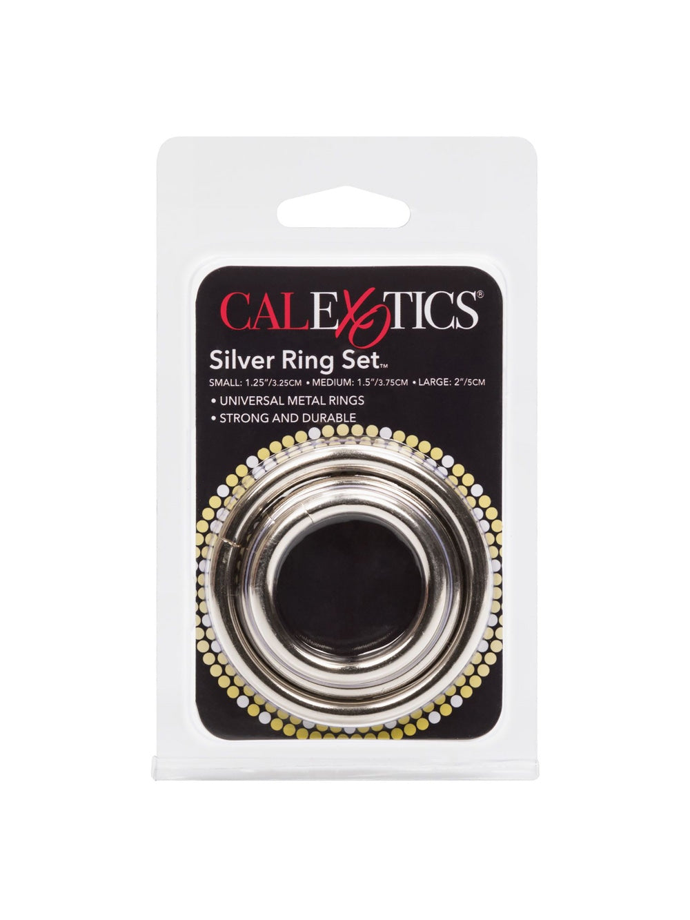Kit de 3 Cockring Metal Silver Ring