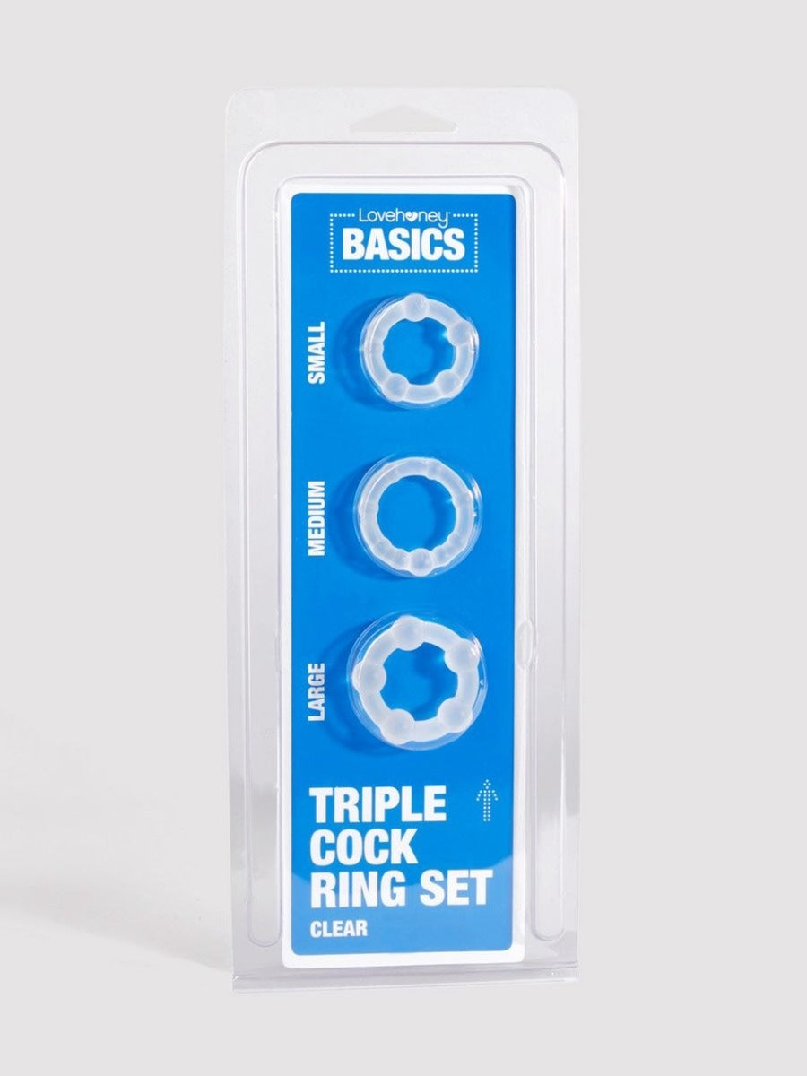 Kit cockring Triple BASICS 3 pièces