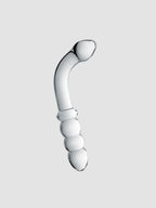 Dildo en verre perlé Glossy N°8