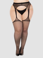 Collant jarretelles voile Eden noir GT