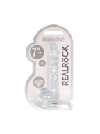 Gode avec Testicules Crystal Clear 17,8 cm