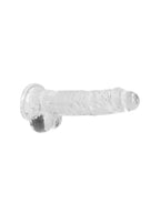 Gode avec Testicules Crystal Clear 20,3 cm