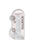 Gode avec Testicules Crystal Clear 20,3 cm