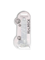 Gode avec Testicules Crystal Clear 22,9 cm