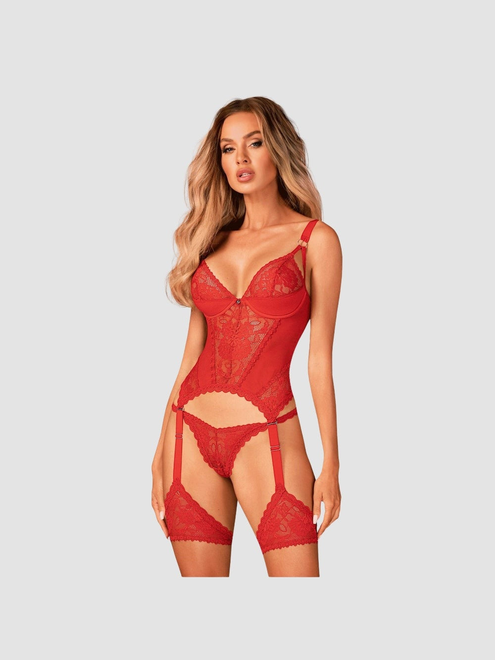 Guêpière Rouge CR3641