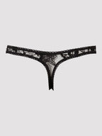 String ouvert en dentelle noir