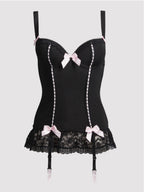 Corset porte-jarretelles Seduce Me noir