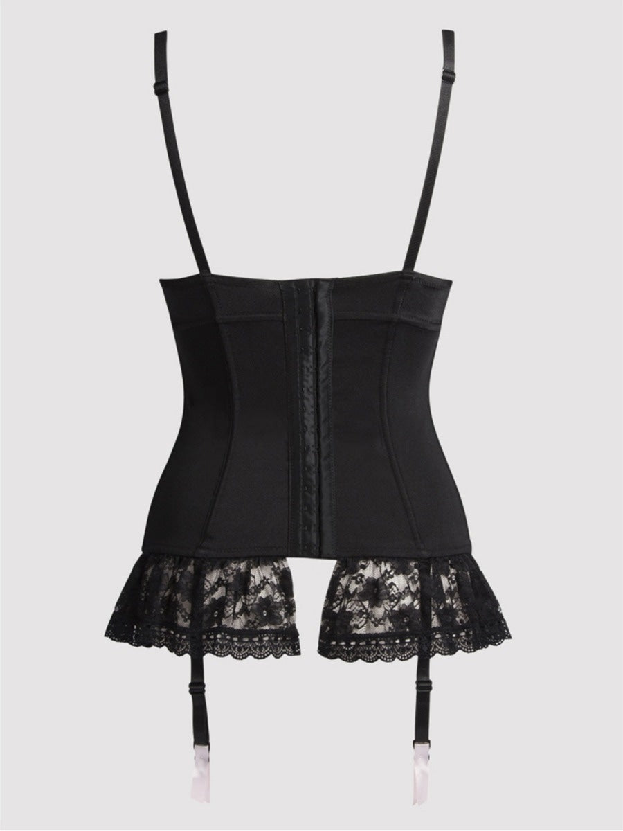 Corset porte-jarretelles Seduce Me noir