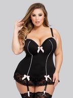 Corset porte-jarretelles Boudoir Belle fuchsia GT