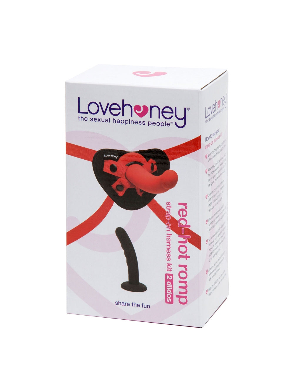 Kit gode ceinture Red-hot Romp 3 pièces