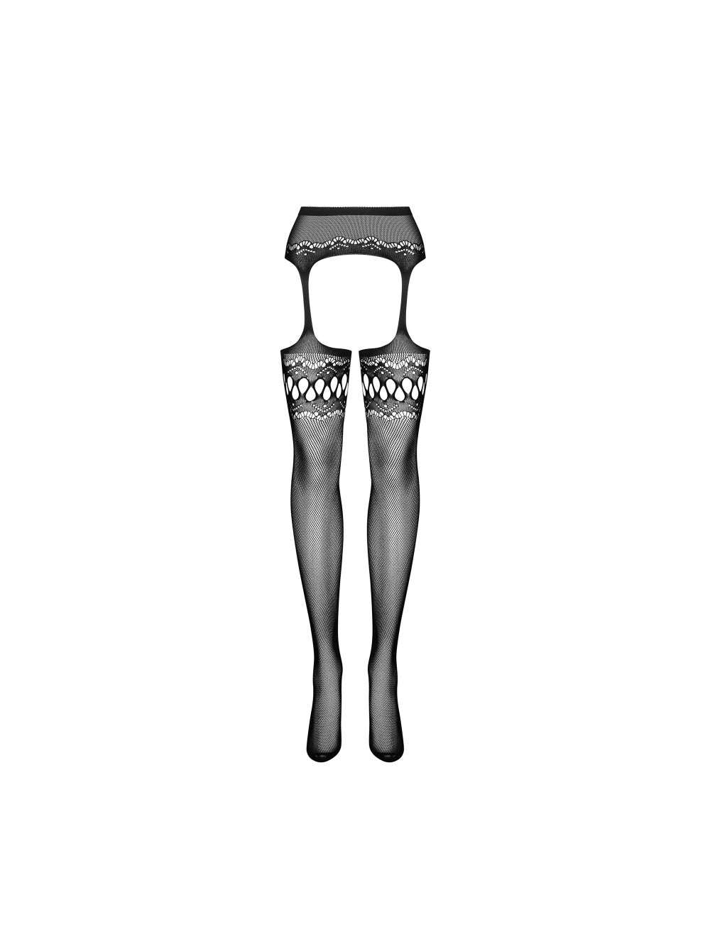 Collant porte-jarretelles S214 noir