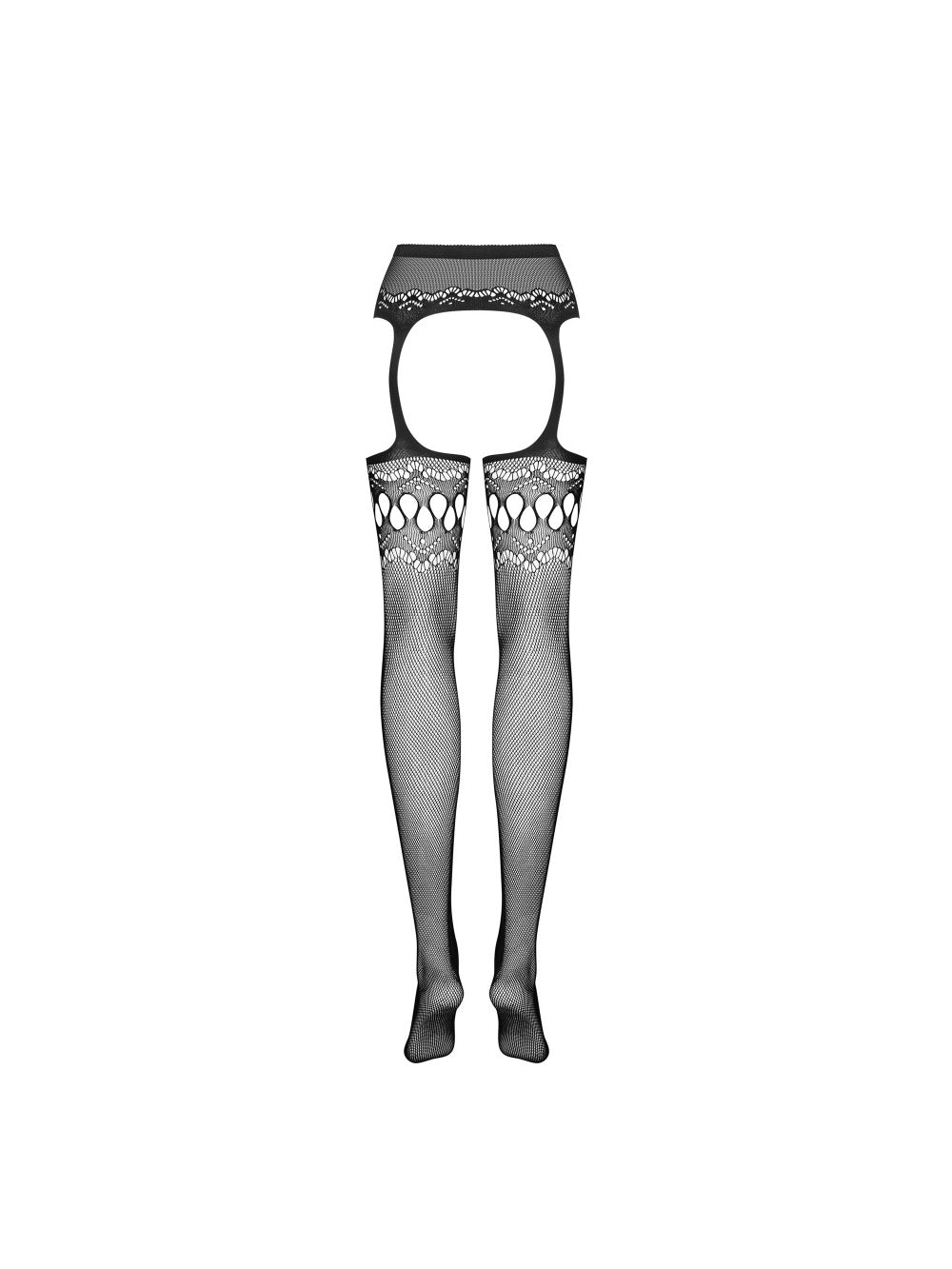 Collant porte-jarretelles S214 noir