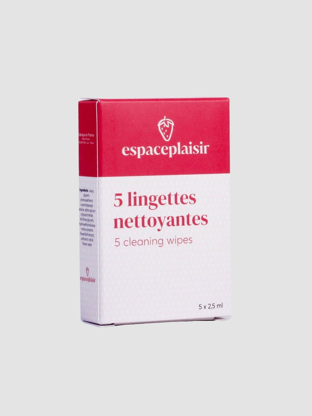 Lingette nettoyante pour sextoys x5