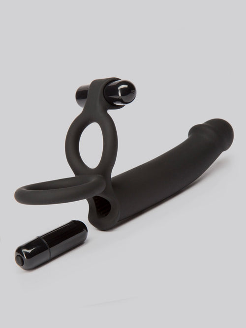 Anneau vibrant double pénétration Double Fun Realistic