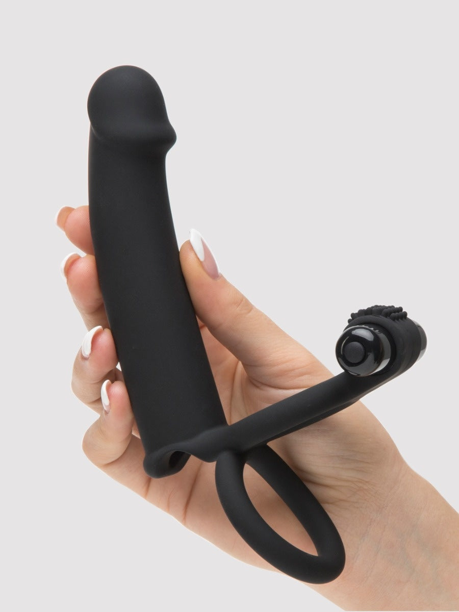 Anneau vibrant double pénétration Double Fun Realistic