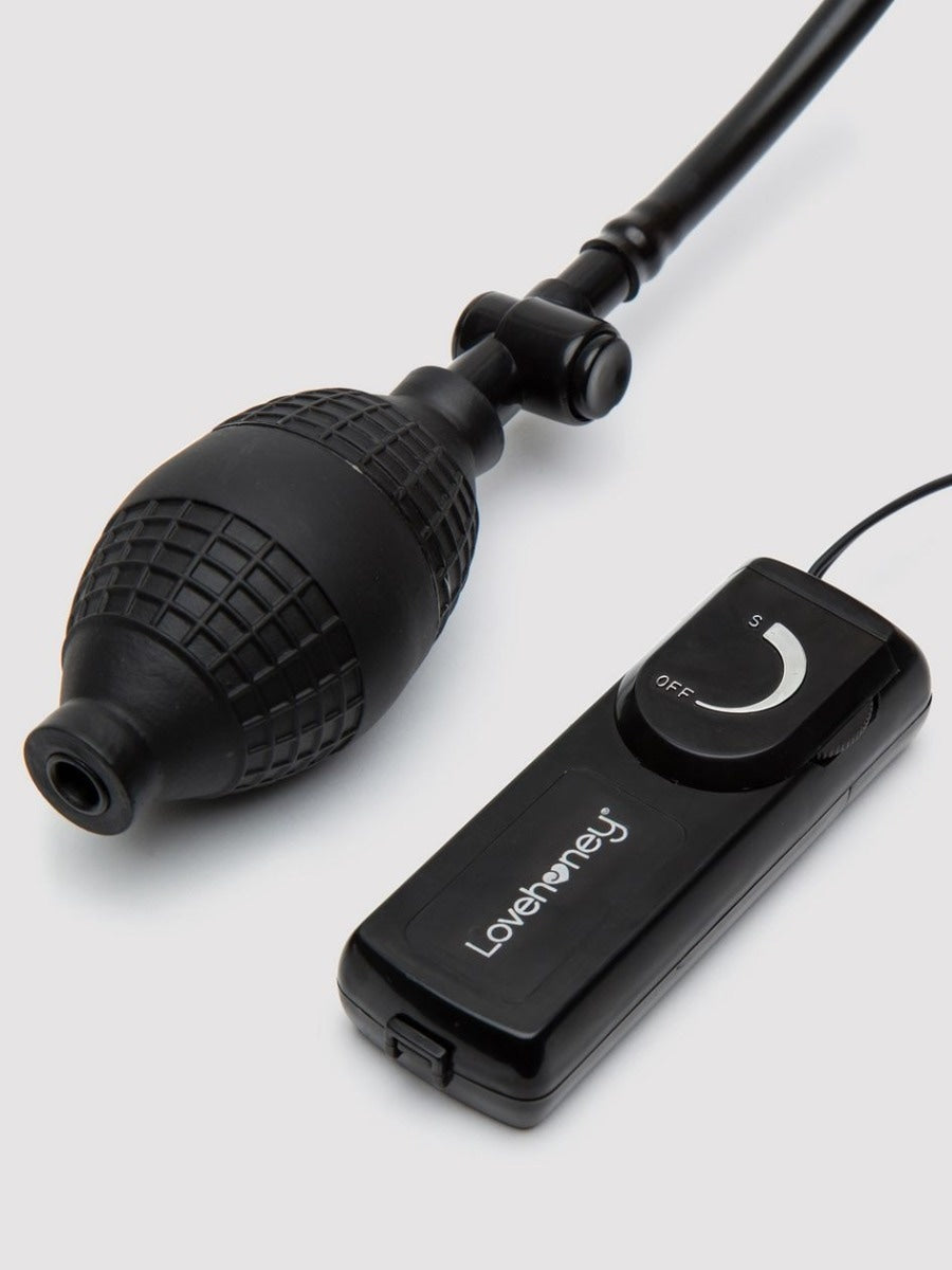 Plug anal vibrant gonflable télécommandé