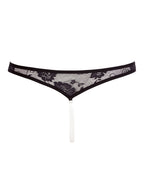 String Ouvert Dentelle & Perles