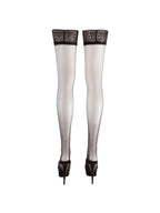 Bas Noir Motifs Fleuris