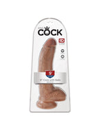 Gode avec Testicules 22,9 cm King Cock