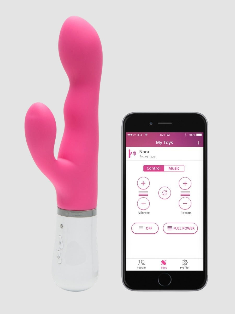 Vibromasseur rabbit connecté Lovense Nora