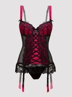 Corset porte-jarretelles Boudoir Belle fuchsia GT