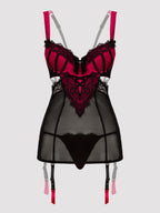 Nuisette porte-jarretelles Boudoir Belle fuchsia