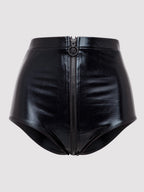 Culotte ouverte zip Fierce wetlook noir