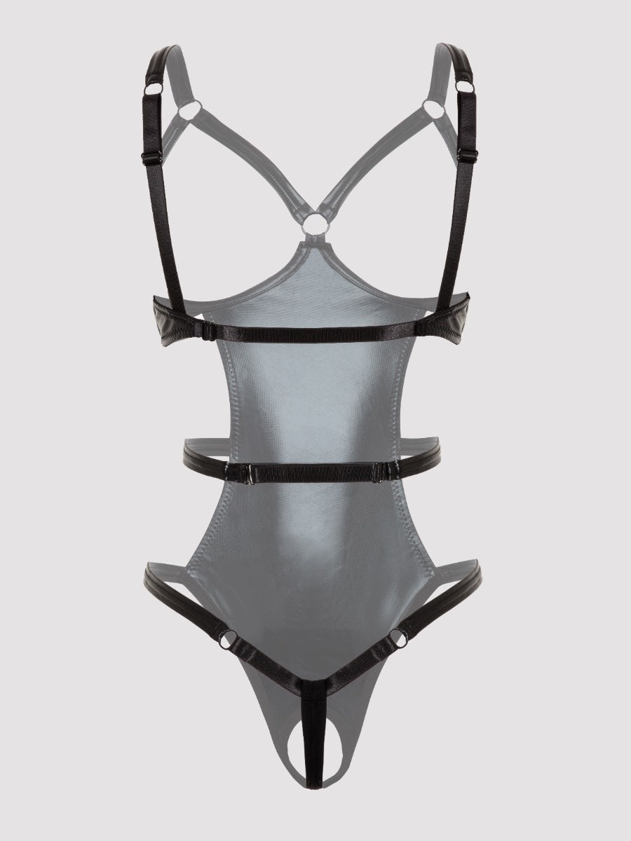 Body string ouvert Fierce wetlook noir