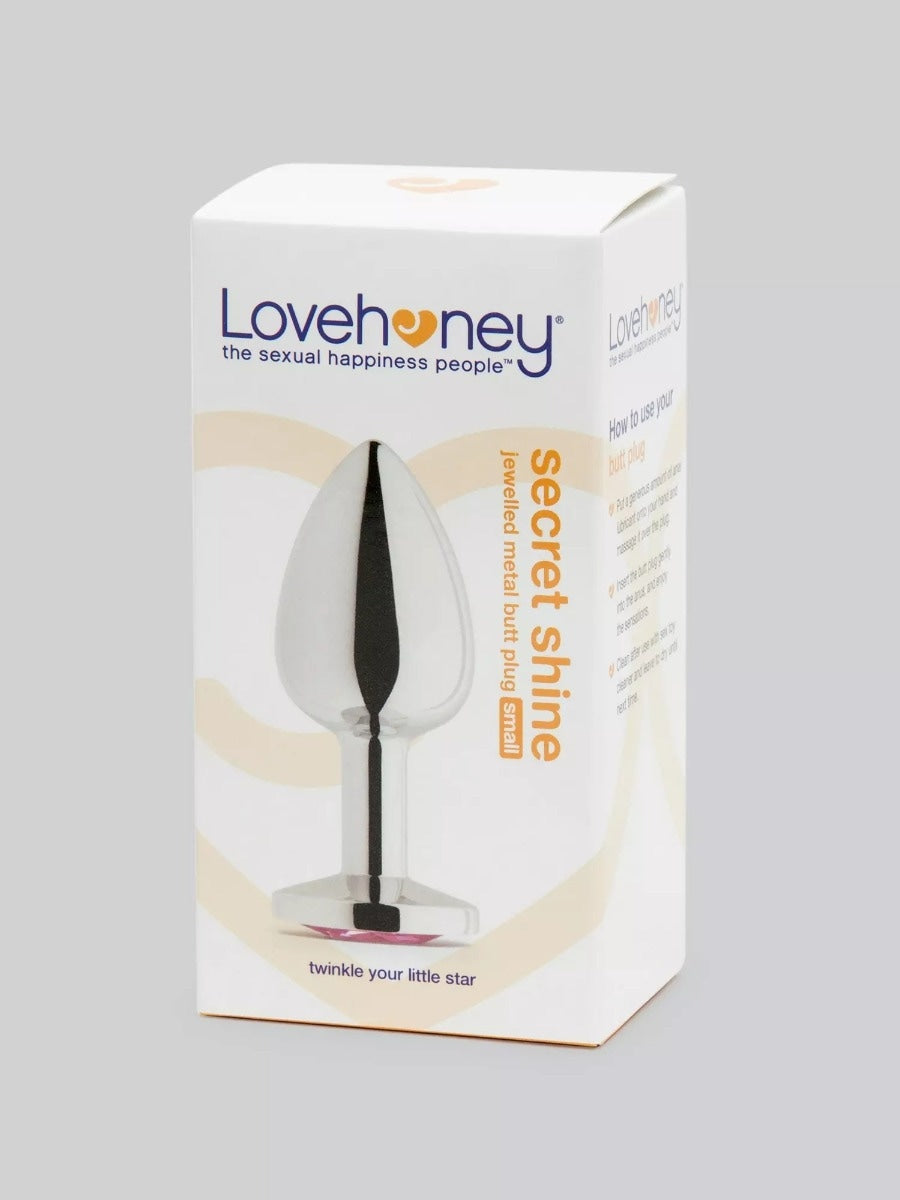 Plug anal bijou Secret Shine small rose 145 g