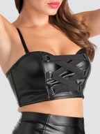 Soutien-gorge top effet cuir Fierce
