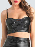 Soutien-gorge top effet cuir Fierce