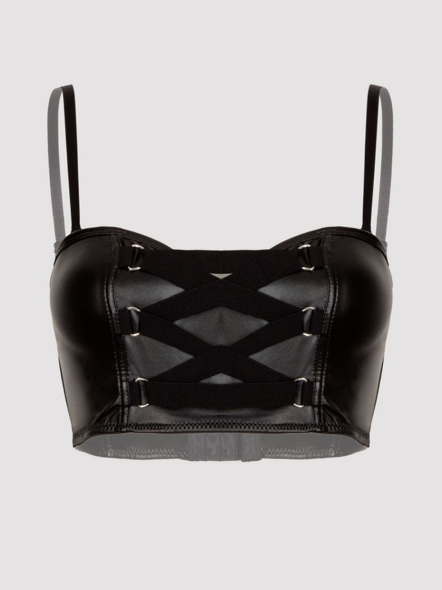 Soutien-gorge top effet cuir Fierce