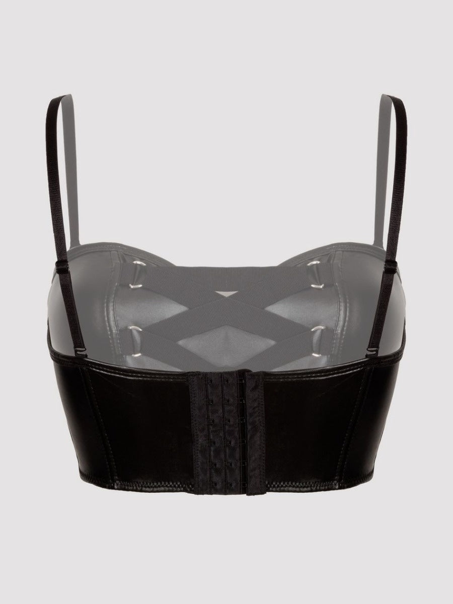 Soutien-gorge top effet cuir Fierce