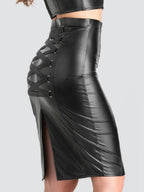 Jupe effet cuir Fierce