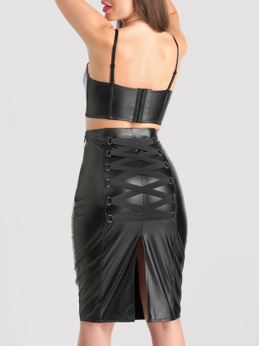 Jupe effet cuir Fierce