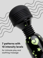 Vibromasseur wand mini Deluxe phosphorescent