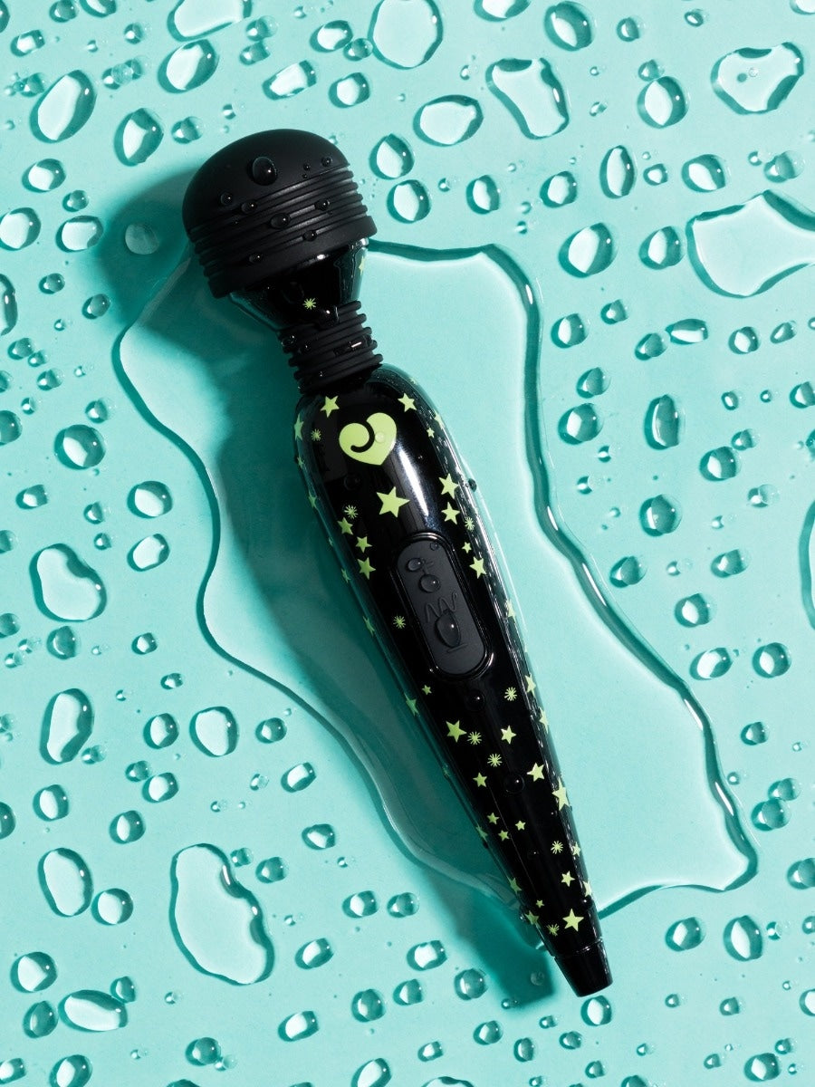 Vibromasseur wand mini Deluxe phosphorescent